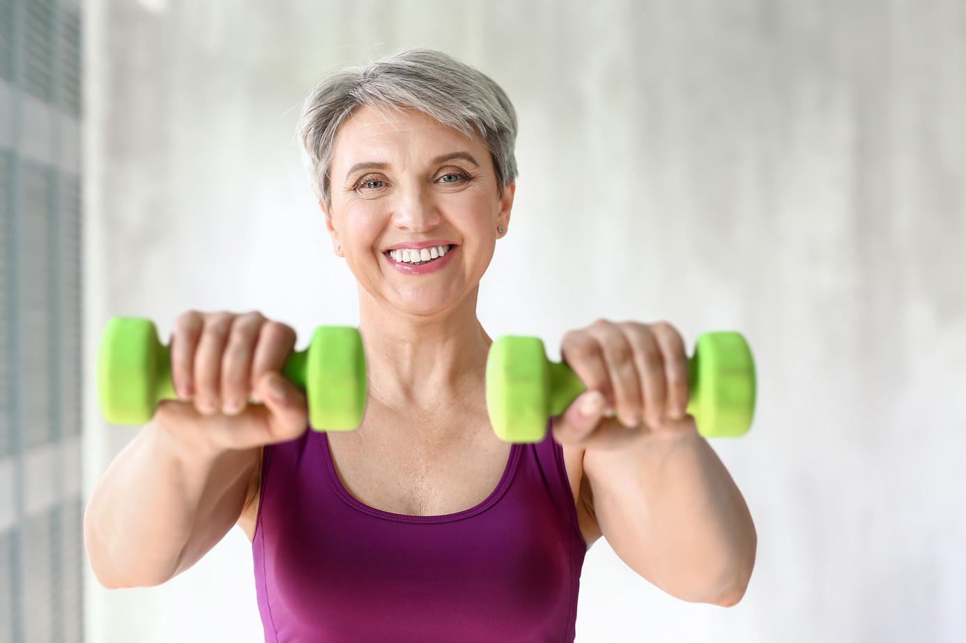 Frau macht Sport